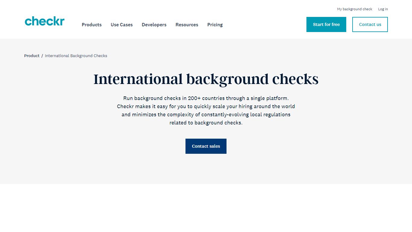 International Background Screenings | Checkr